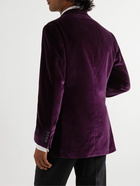 Richard James - Cotton-Velvet Tuxedo Jacket - Purple