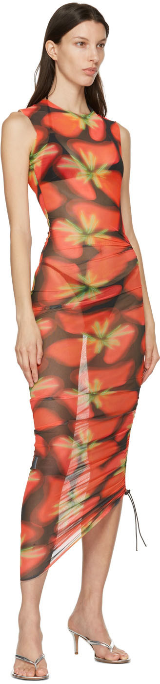 Louisa Ballou Black & Red Long Heatwave Dress