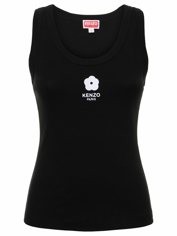 Photo: KENZO PARIS - Boke Ribbed Cotton Jersey Tank Top