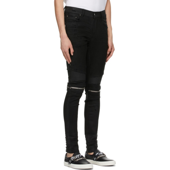 AMIRI Black MX2 Waxed Jeans Amiri
