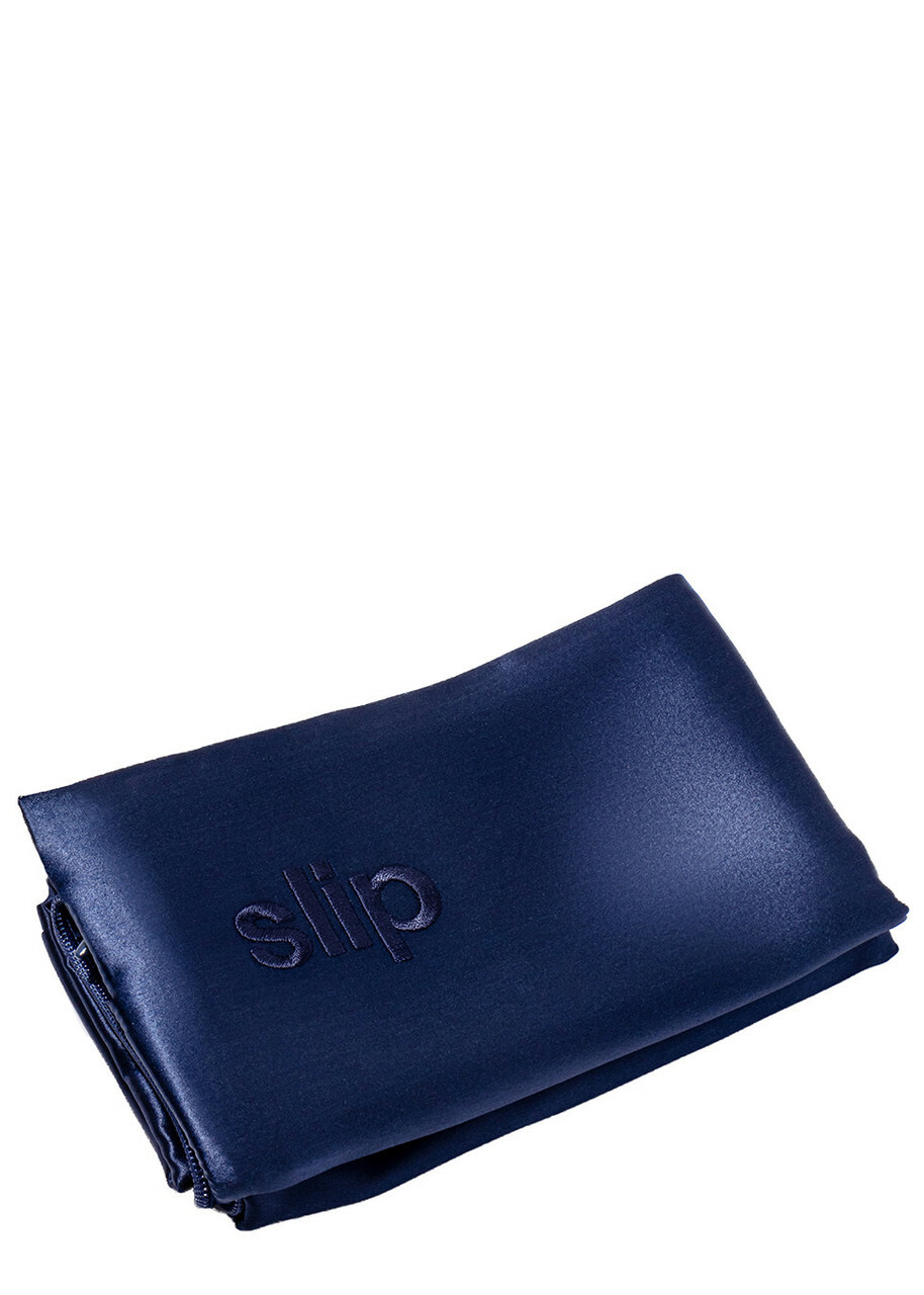 Slip Silk Pillowcase Navy - Navy Blue