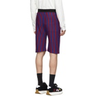 Marni Red and Blue Knit Shorts