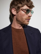 Cutler and Gross - 1427 Round-Frame Silver-Tone Sunglasses