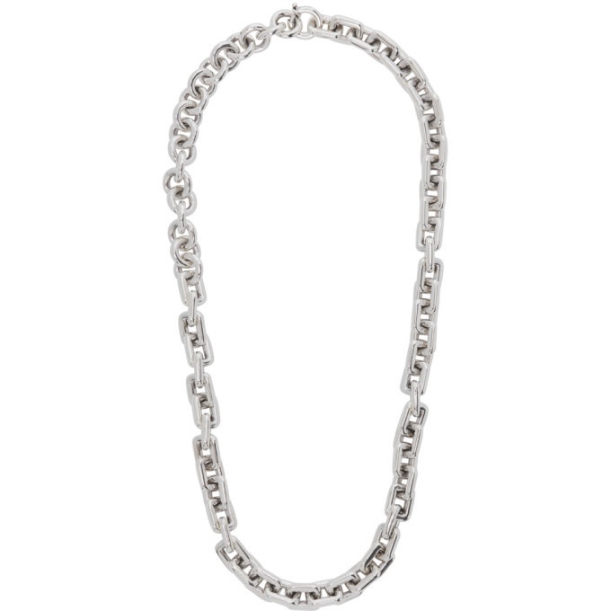 Photo: Bottega Veneta Silver Large Chain Necklace