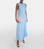 Manolo Blahnik Gothisi embellished satin clutch