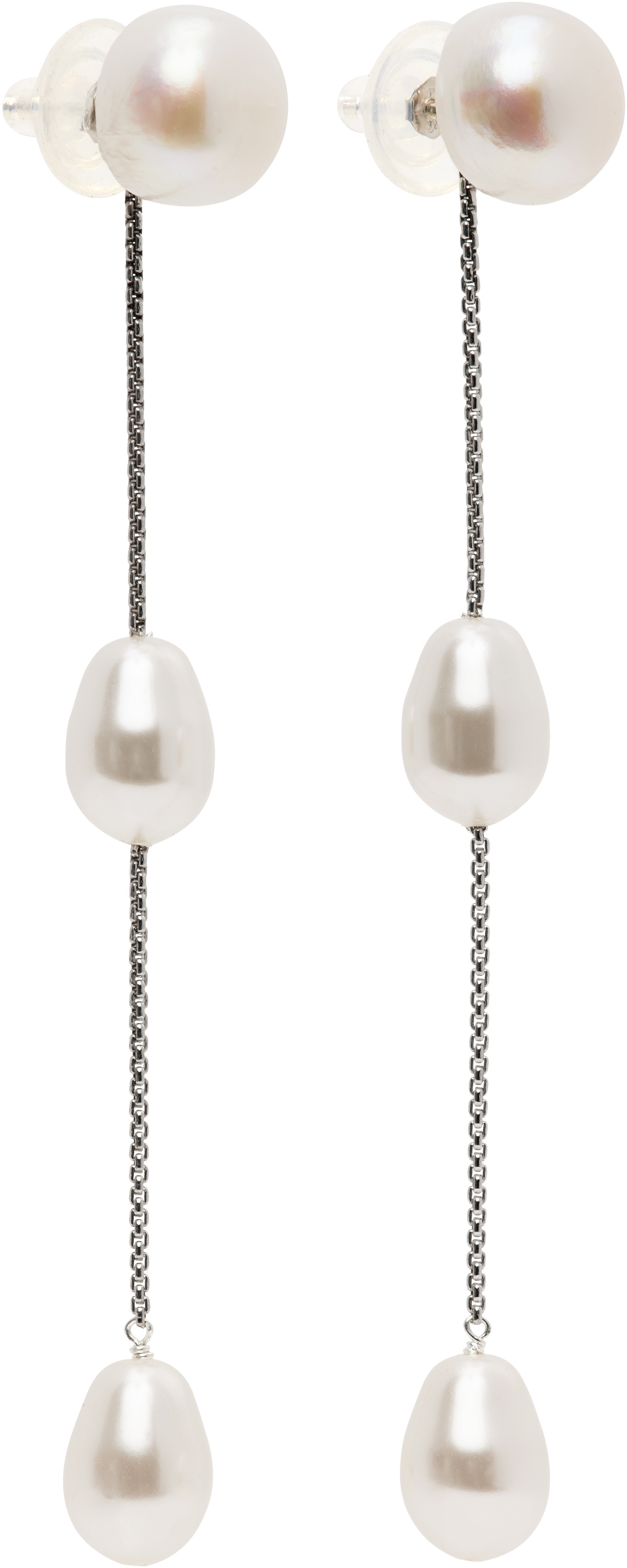 Sophie Buhai Silver Small Pearl Drop Earrings Sophie Buhai