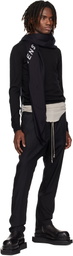 Rick Owens Black Temple Printed Cot Scarf