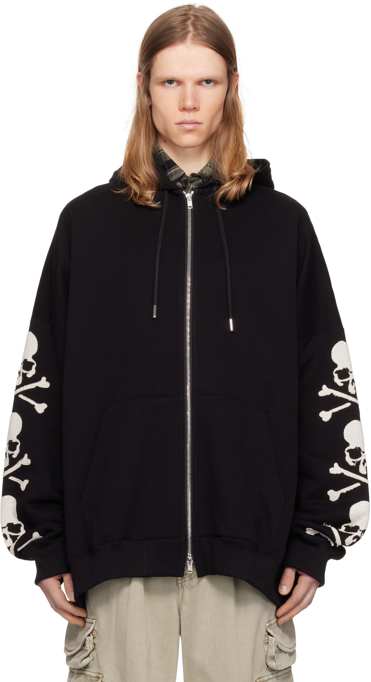 MASTERMIND WORLD Black Weekly Asahi Geino Hoodie MASTERMIND