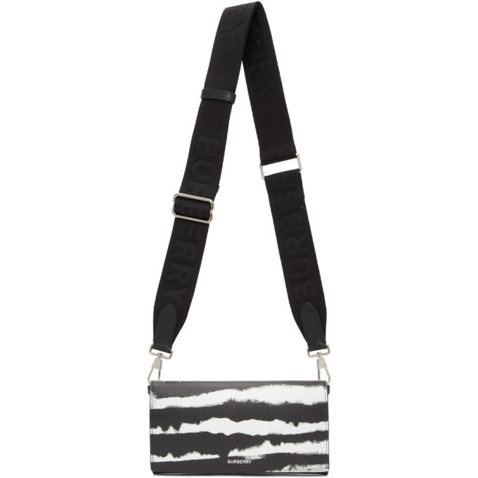 Photo: Burberry Black and White Leather Ollie Zebra Wallet