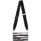 Burberry Black and White Leather Ollie Zebra Wallet