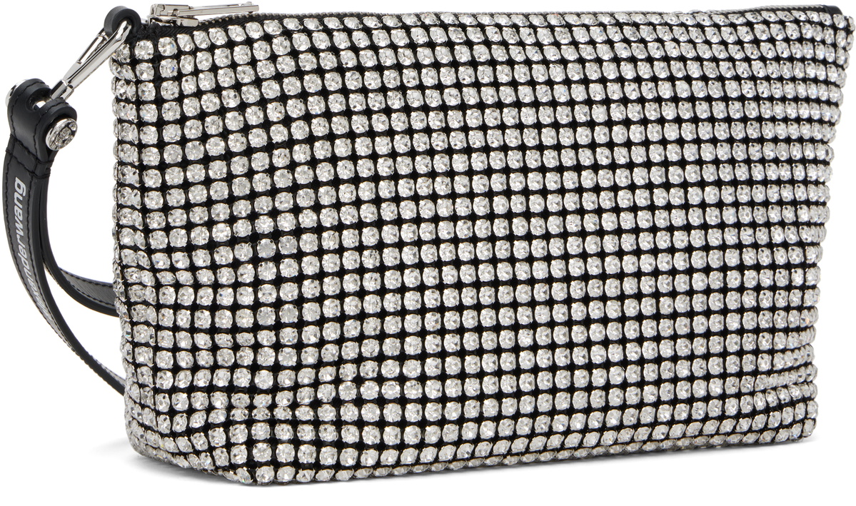 Alexander Wang Silver Heiress Wristlet Pouch