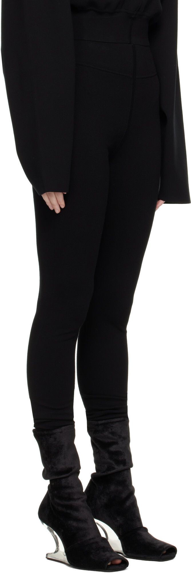 Rick Owens Black Tower Leggings