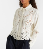 Veronica Beard Aderes cotton and linen shirt