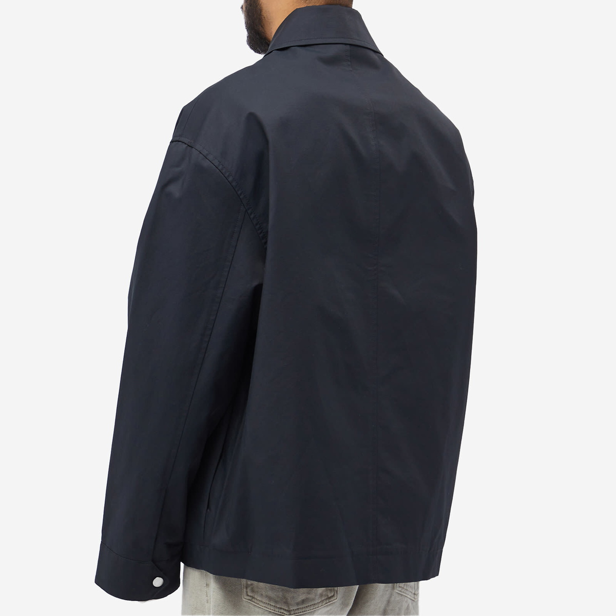 Studio Nicholson Men's Regi Zipped Cargo Jacket in Dark Navy Studio  Nicholson