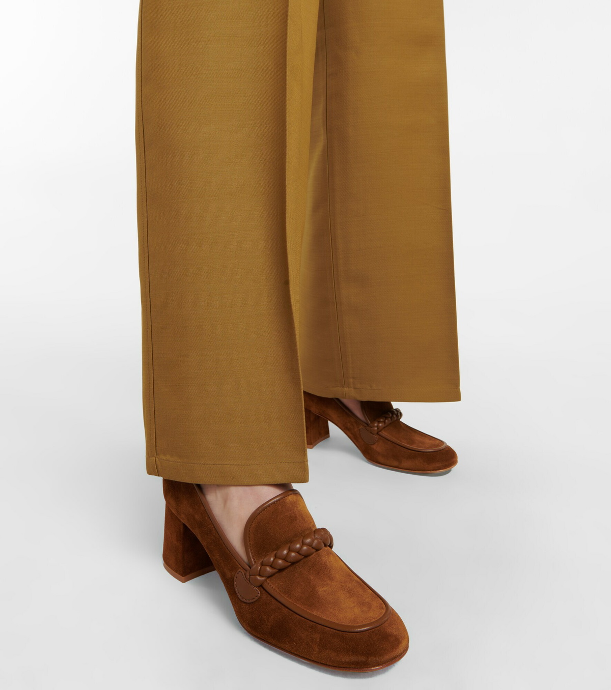 Gianvito Rossi Suede loafer pumps Gianvito Rossi