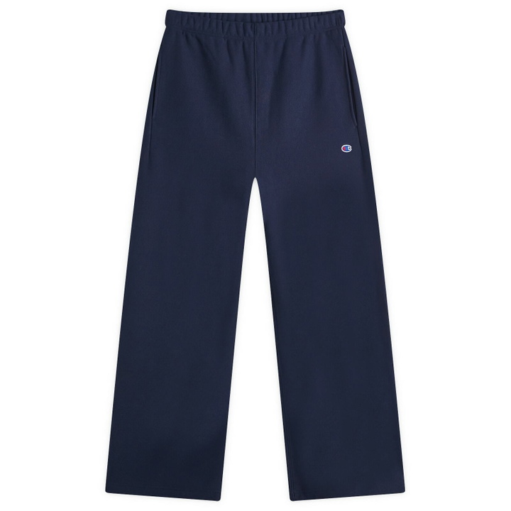Photo: Champion Men's Reverse Weave Straight Hem Sweatpants in Blue