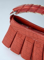 Lacoste Runway H Lenglen Crocodile Effect Leather Bag