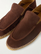 TOM FORD - Collapsible-Heel Suede Espadrilles - Brown