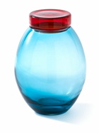 POLSPOTTEN Blue Bloated Caps And Jars Set