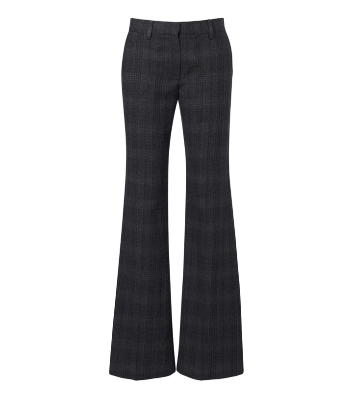 Photo: Magda Butrym Plaid virgin wool wide-leg pants