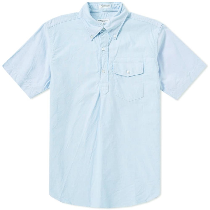 Photo: Engineered Garments Short Sleeve Popover Shirt Blue