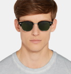 Cutler and Gross - Square-Frame Acetate and Silver-Tone Sunglasses - Black