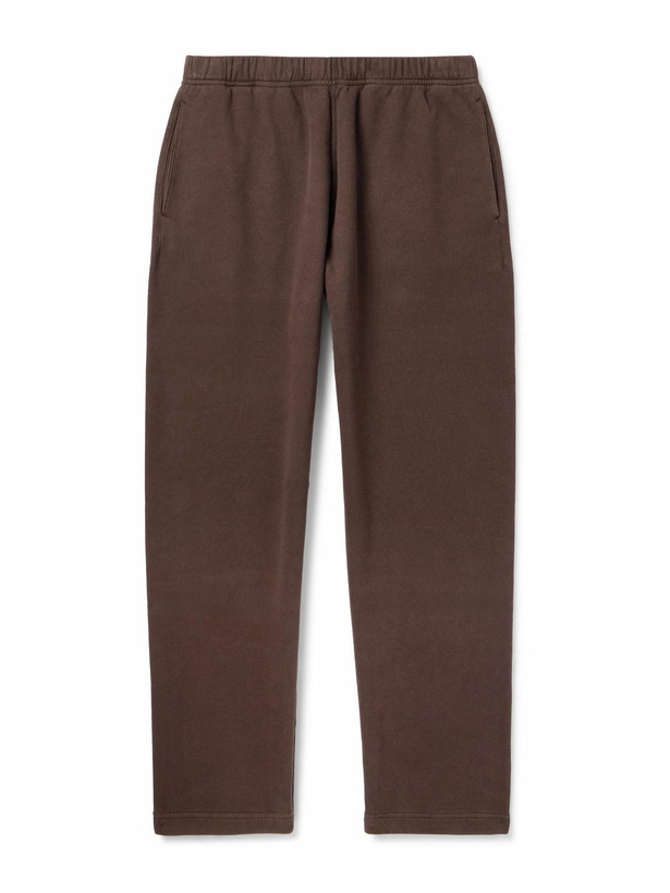 Photo: Stone Island - Marina Tapered Organic Cotton-Jersey Sweatpants - Brown
