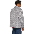 Noon Goons White Leopard Compa Shirt Jacket