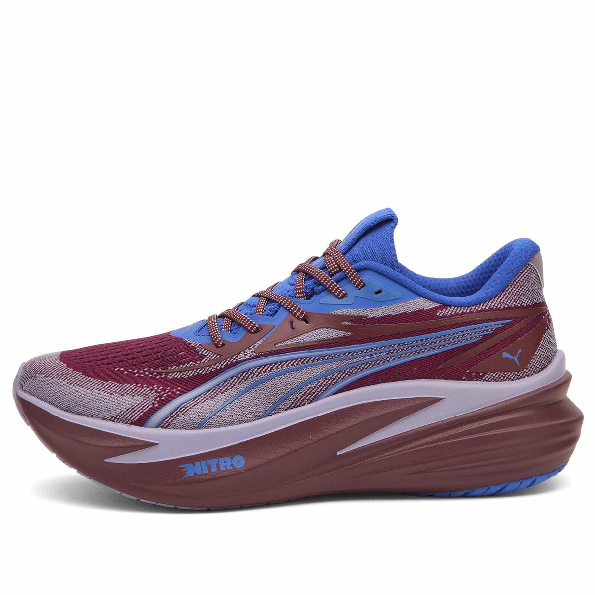 Puma Men's Running MagMax NITRO 2 Sneaker in Ruby Shimmer/Royal Sapphire