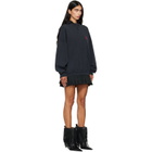 Balenciaga Black Hybrid Laurel Dry Molleton Minidress