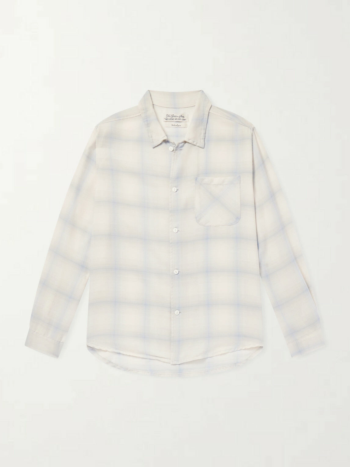 Remi Relief - Viyella Checked Wool-Blend Shirt - Blue