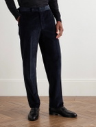 Richard James - Chapman Slim-Fit Straight-Leg Cotton-Corduroy Suit Trousers - Blue