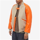 Y-3 Men's Classic Varsity Jacket in Tech Earth/Orange