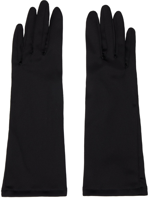 Photo: Dolce & Gabbana Black Short Gloves