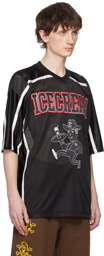 ICECREAM Black Football Jersey T-Shirt