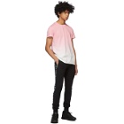 Balmain Pink and White Gradient T-Shirt