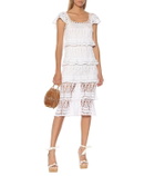 Anna Kosturova Cotillion crochet maxi dress