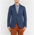 Altea - Blue Unstructured Garment-Dyed Stretch Linen and Cotton-Blend Drill Blazer - Men - Blue