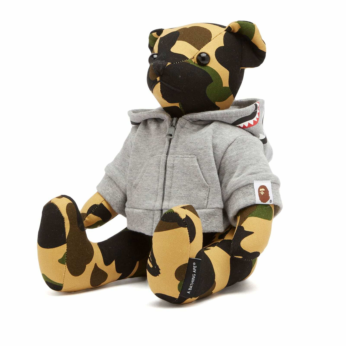 A Bathing Ape Men's 1St Camo Bear Plush Doll 35Cm M in Yellow 