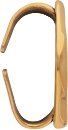 Alexander McQueen Gold Mini Top Bar Left Ear Cuff