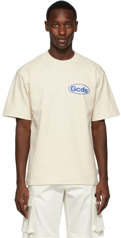 Photo: GCDS Beige Shop List T-Shirt