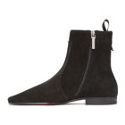 Christian Louboutin Black Cardaboot Boots