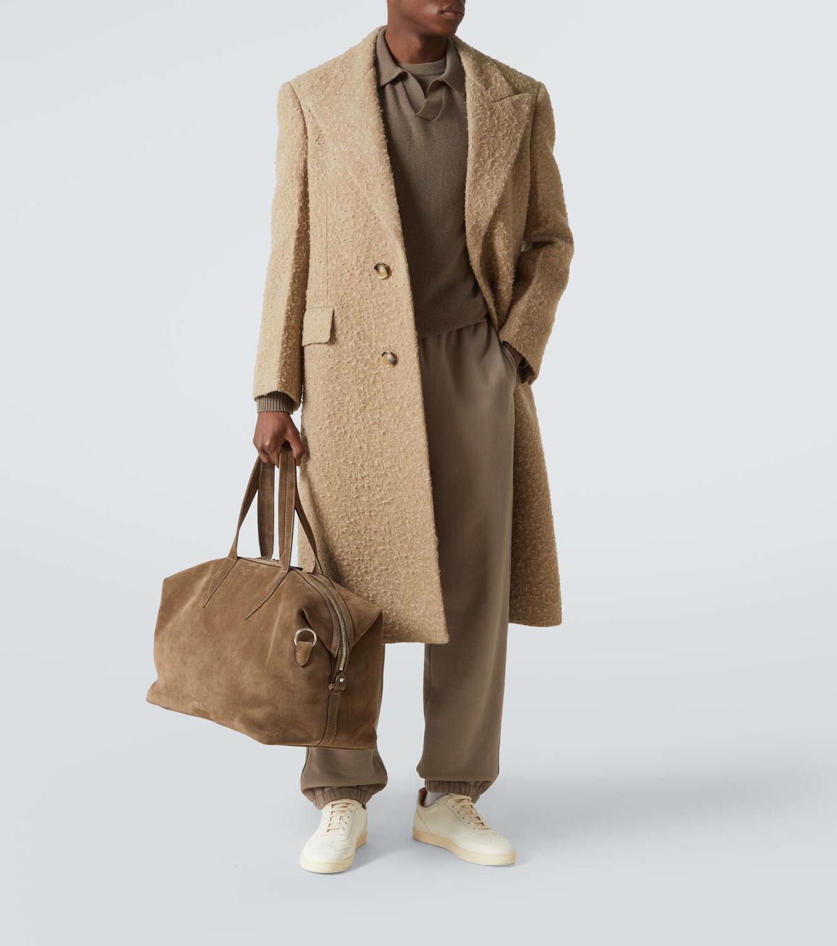 Métier Nomad suede duffel bag