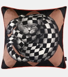 Fornasetti High Fidelity silk cushion