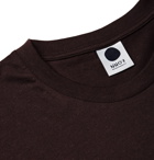 NN07 - Slim-Fit Printed Cotton and Wool-Blend Jersey T-Shirt - Men - Burgundy
