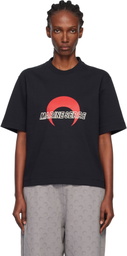 Marine Serre Black MS Sports Jersey Relaxed T-shirt