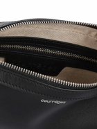 COURREGES - One Racer Leather Shoulder Bag