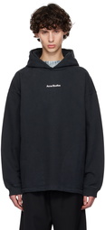 Acne Studios Black Printed Logo Hoodie