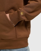 Carhartt WIP Hooded Chase Sweat Brown Mens Hoody
