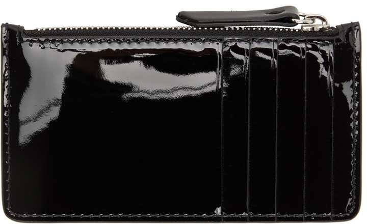 Photo: Maison Margiela Black Patent Zip Card Holder